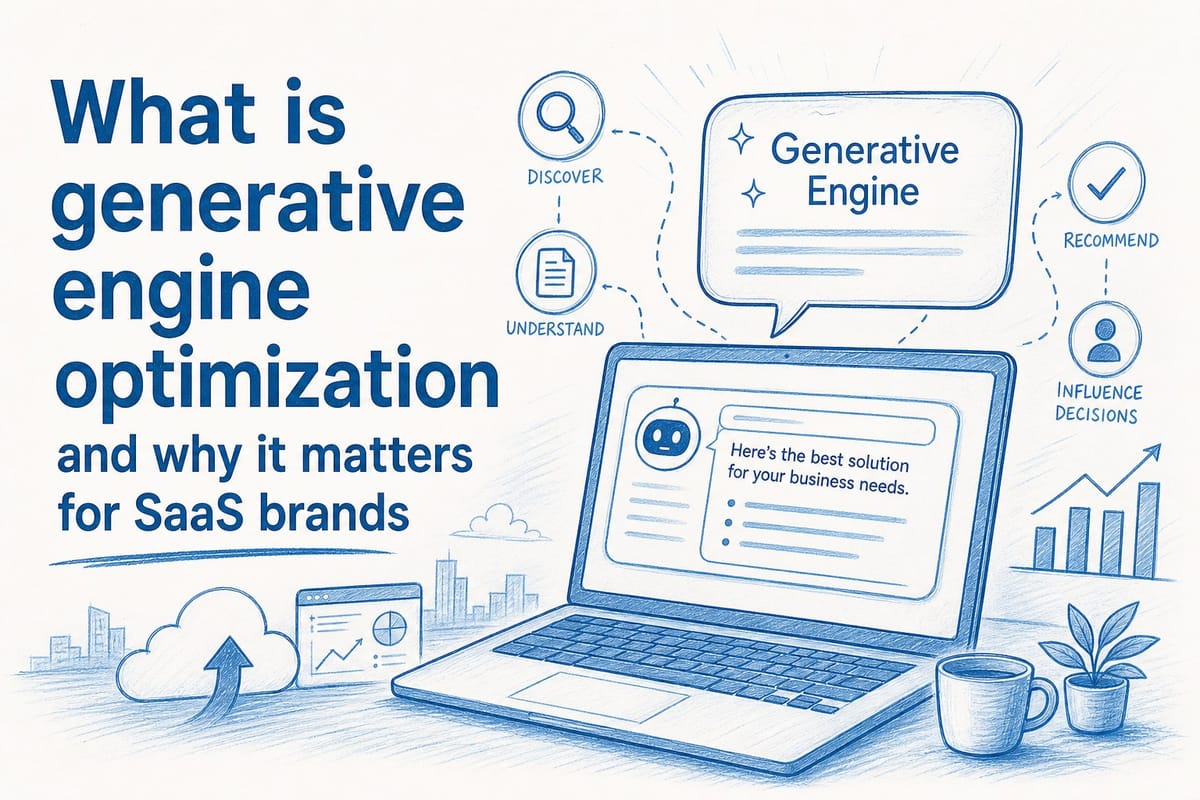 What is generative engine optimization and why it matters for SaaS brands